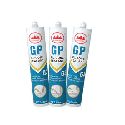 Chất kết dính chống thấm Acetic Curing Sealant màu trắng cho Glass Bonding Sealing