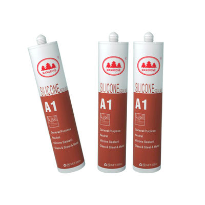 Keo silicone axit dung tích 590ml dùng cho các công trình xây dựng, không bắt lửa và độ sụt ≤1mm