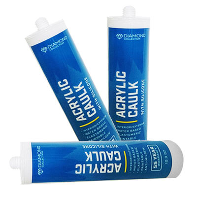 Sợi kết dính nặng Sắt nhanh Silicone Acrylic Sealant Trang trí dán màu trắng