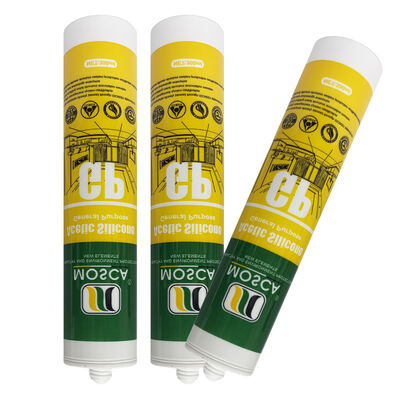 Không thấm nước trong suốt nhanh khô axit silicone keo cửa sổ phòng tắm